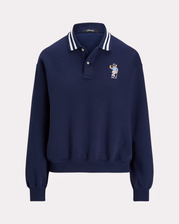 Polo Bear Fleece Long-Sleeve Polo Shirt