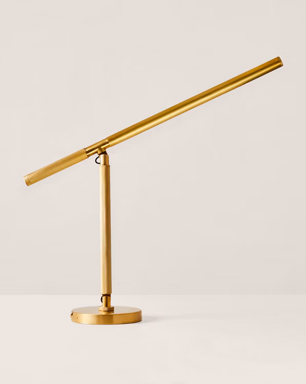 Barrett Knurled Boom-Arm Desk Light