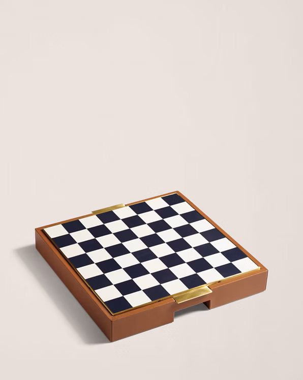 Fowler Chess and Draughts Game Gift Set