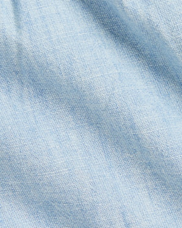 Cotton Polo Shirt & Chambray Short Set