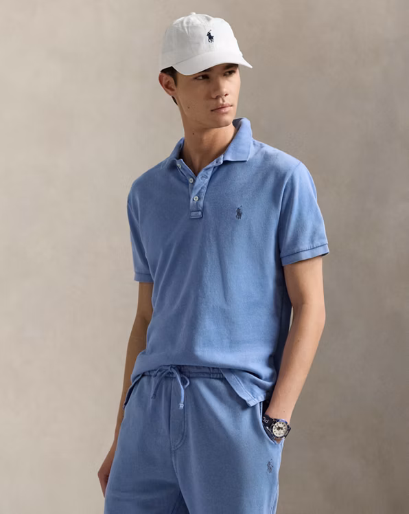 Custom Slim Fit Spa Terry Polo Shirt