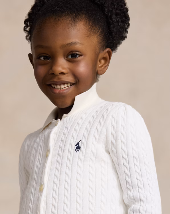 Mini-Cable Cotton Cardigan