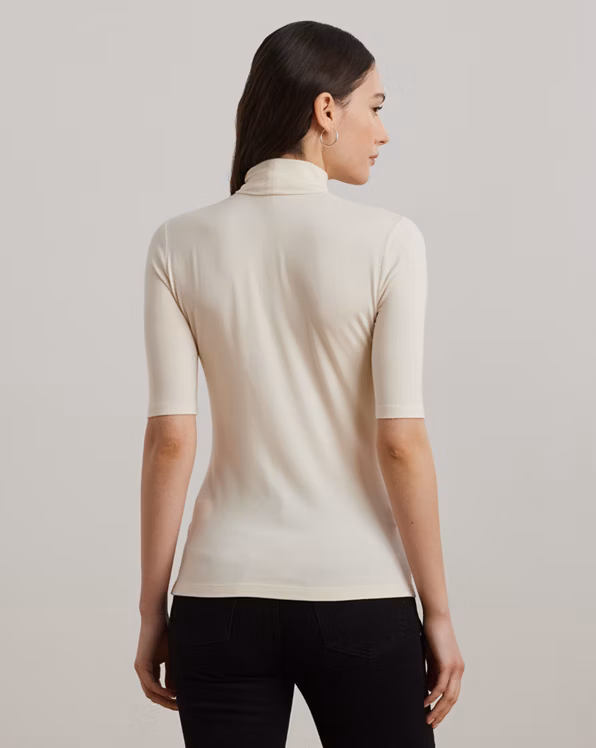 Jersey Roll Neck Top