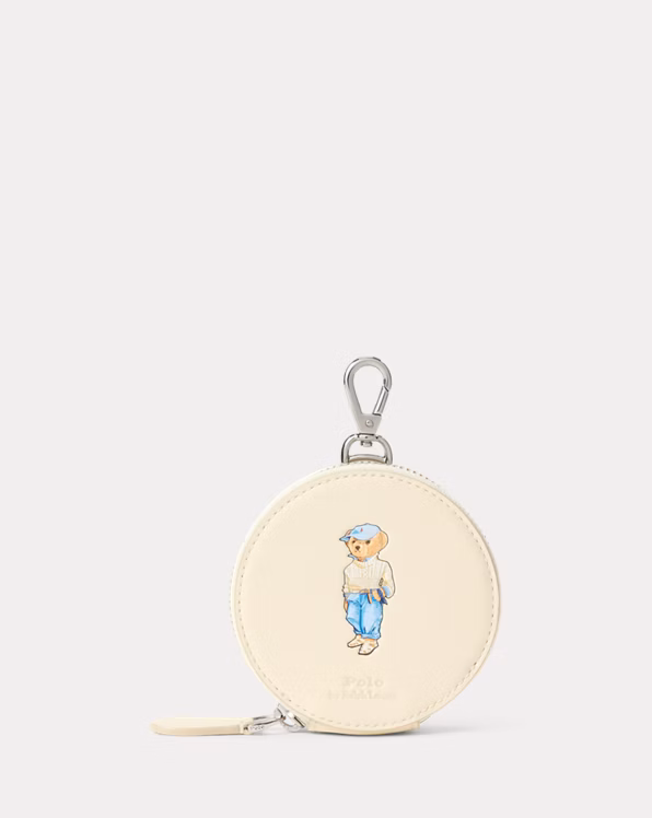 Polo Bear Leather Coin Pouch