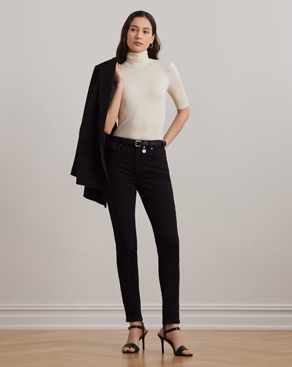 Jersey Roll Neck Top