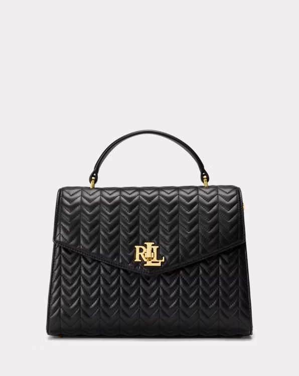 Quilted Leather Medium Farrah Satchel