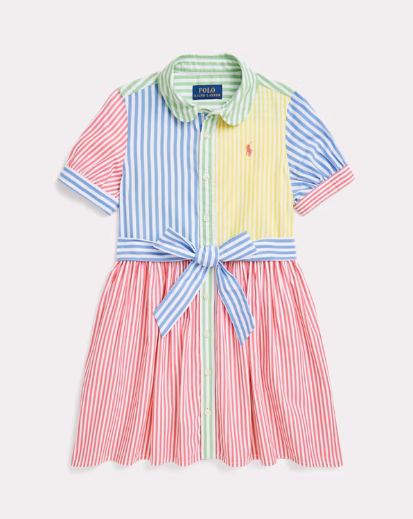Striped Cotton Fun Shirtdress