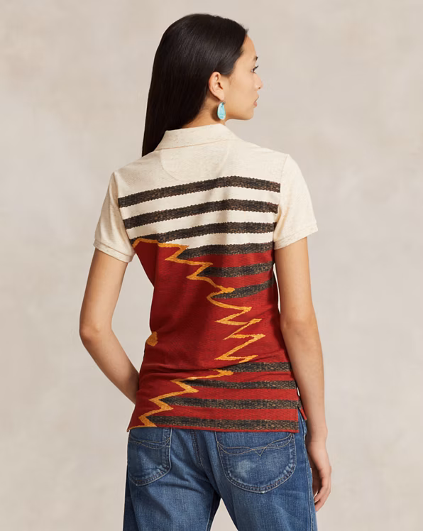 PRL x Naiomi Glasses Mesh Polo Shirt