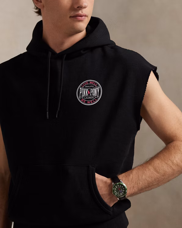 Pink Pony Sleeveless Hoodie