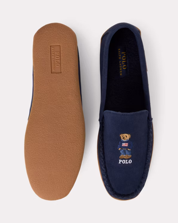 Brenan Polo Bear Suede Slipper