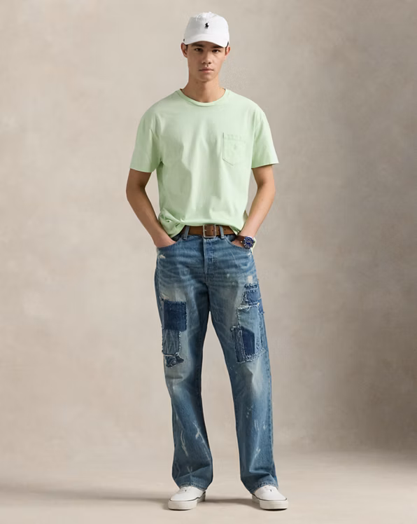 Custom Slim Mineral-Dyed Pocket T-Shirt