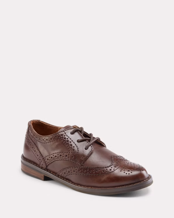 Leather Wingtip Oxford Shoe