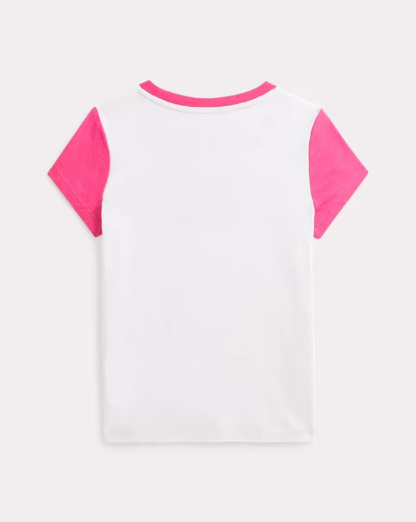 Colour-Blocked Logo Cotton Jersey Tee