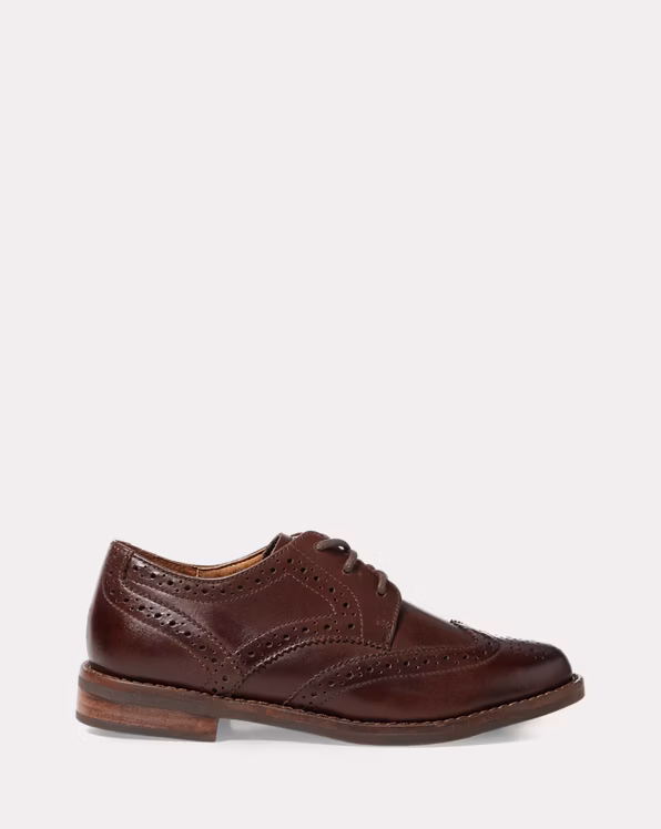 Leather Wingtip Oxford Shoe