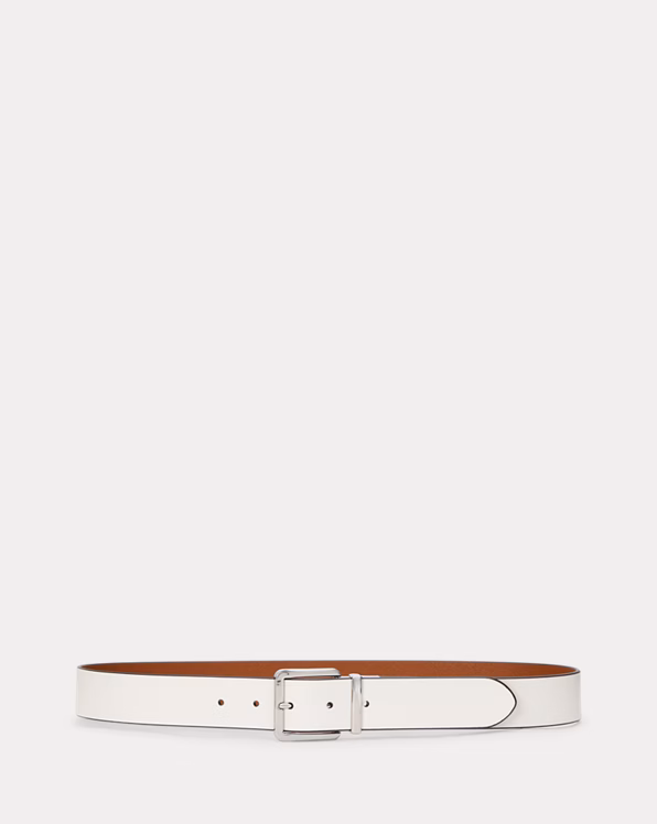 Reversible Crosshatch Leather Belt