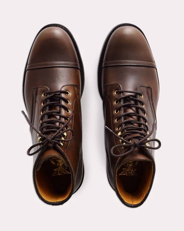 Hand-Burnished Leather Boot