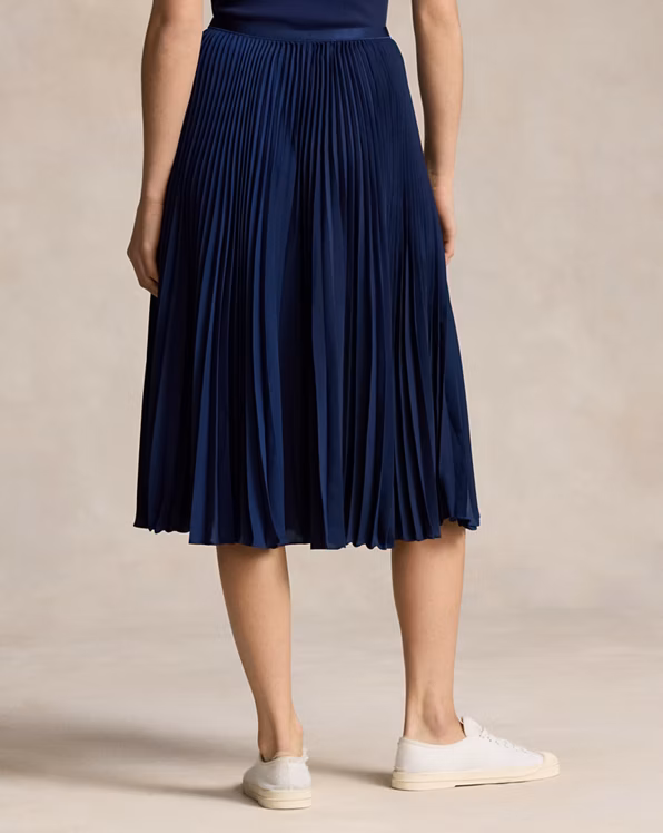 Pleated Georgette Skirt