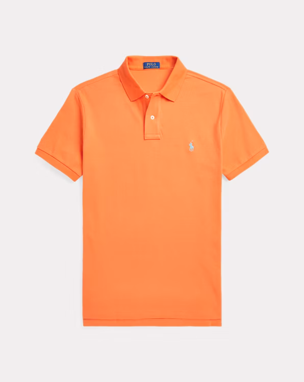 Slim Fit Mesh Polo Shirt