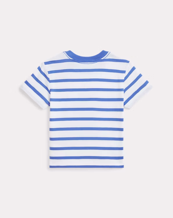 Polo Bear Striped Cotton Jersey T-Shirt