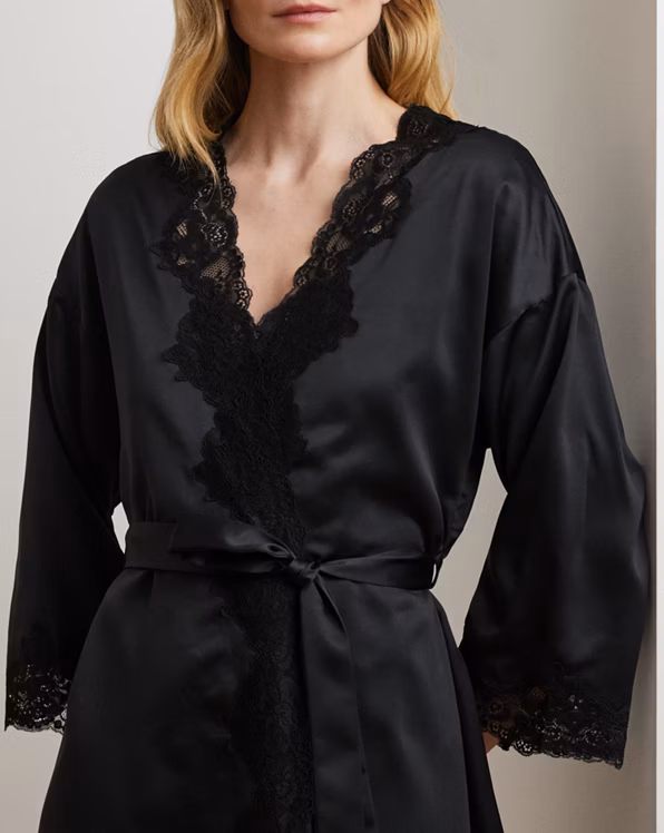 Satin Kimono Robe