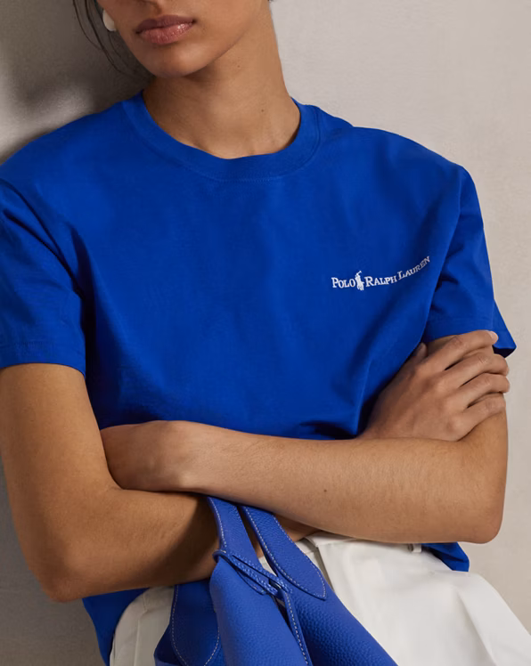 Logo Cotton Jersey Crewneck Tee