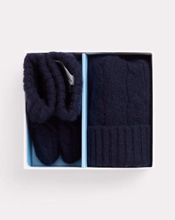 Cashmere Beanie & Bootie Set