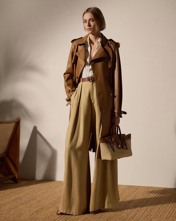 Niles Lambskin Trench Coat