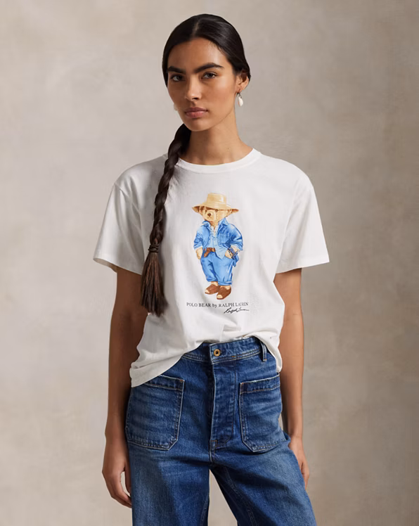 Polo Bear Cotton Jersey T-Shirt
