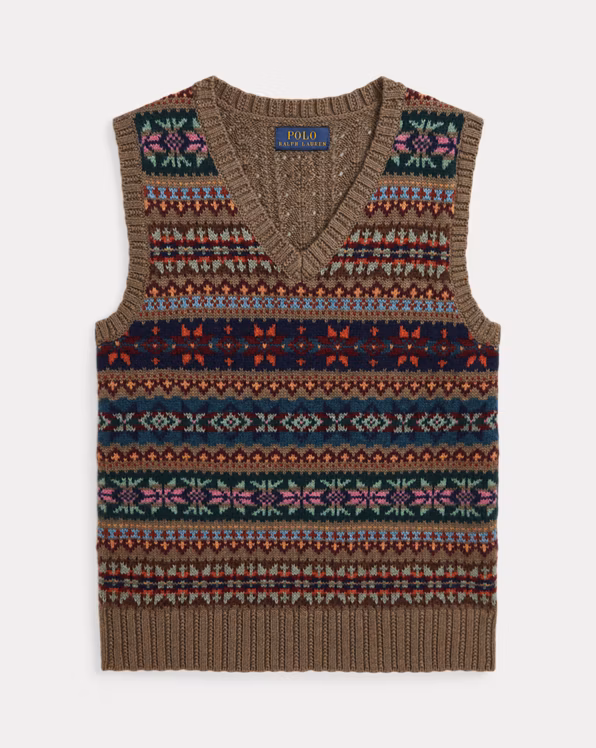 Fair Isle Short-Sleeved Jumper