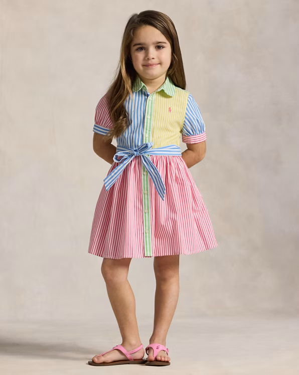 Striped Cotton Fun Shirtdress