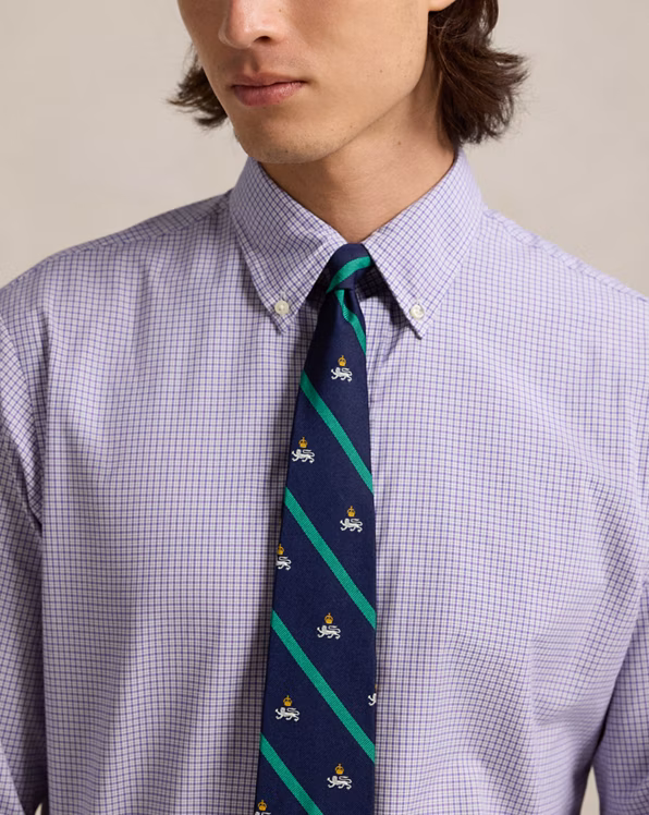 Classic Fit Checked Poplin Shirt