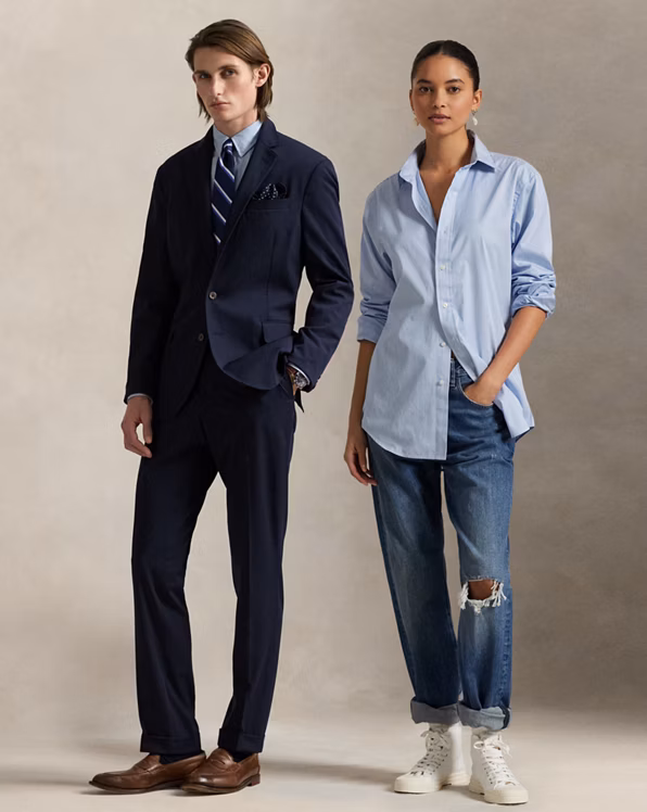 Classic Fit Striped Poplin Shirt