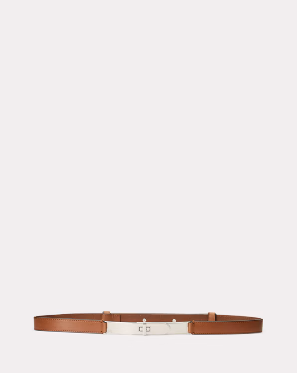 Turn-Lock Leather Belt