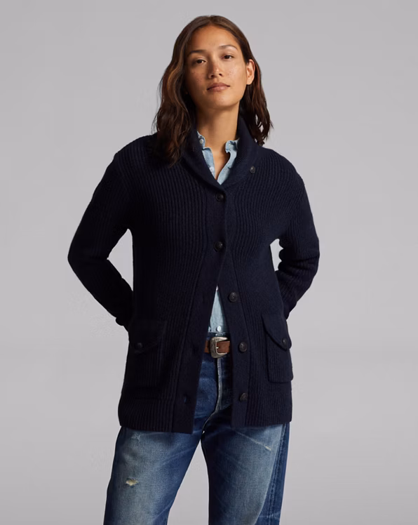 Cashmere Shawl Collar Cardigan