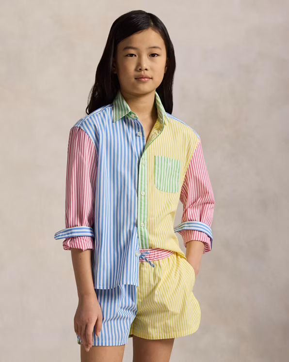 Striped Cotton Boxy Fun Shirt