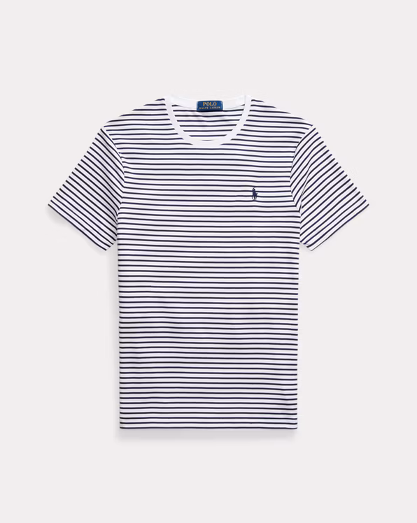 Custom Slim Striped Soft Cotton T-Shirt