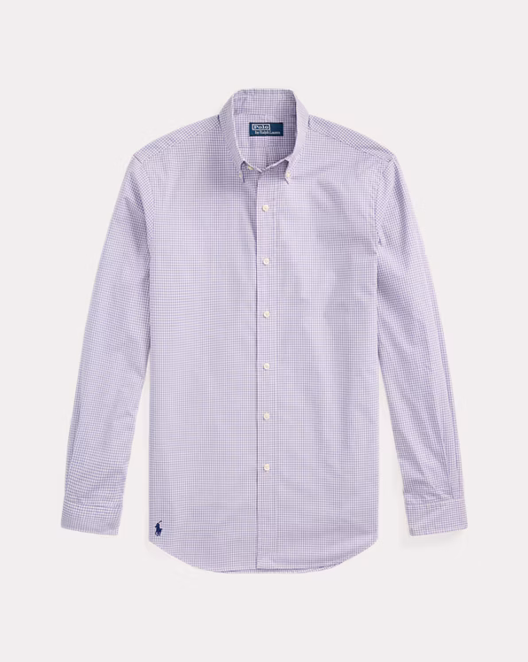 Classic Fit Checked Poplin Shirt