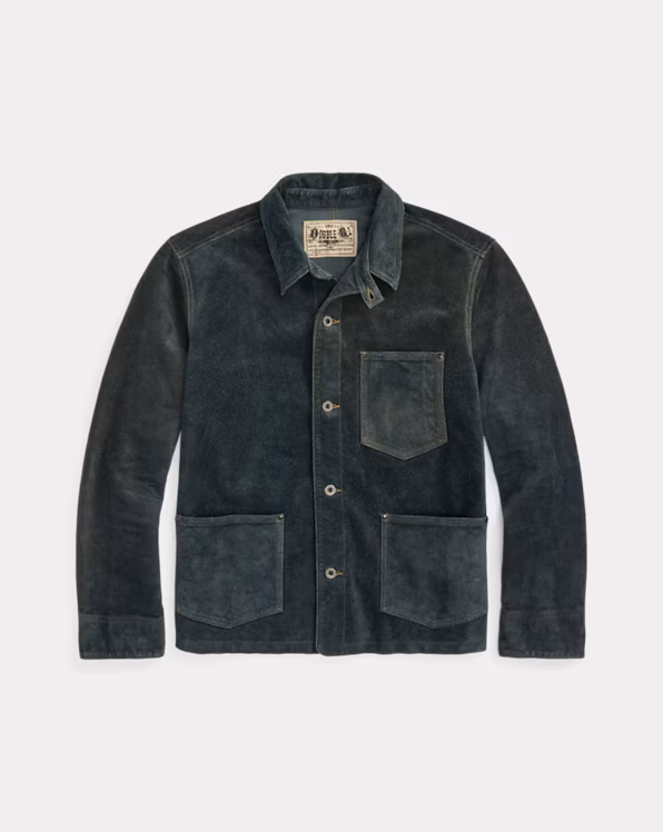 Indigo Roughout Suede Jacket