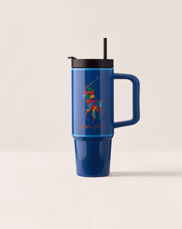 Big Pony Water Bottle & Straw