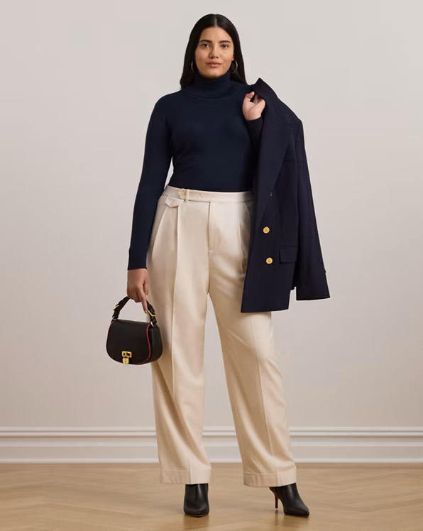 Silk-Blend Roll Neck Jumper