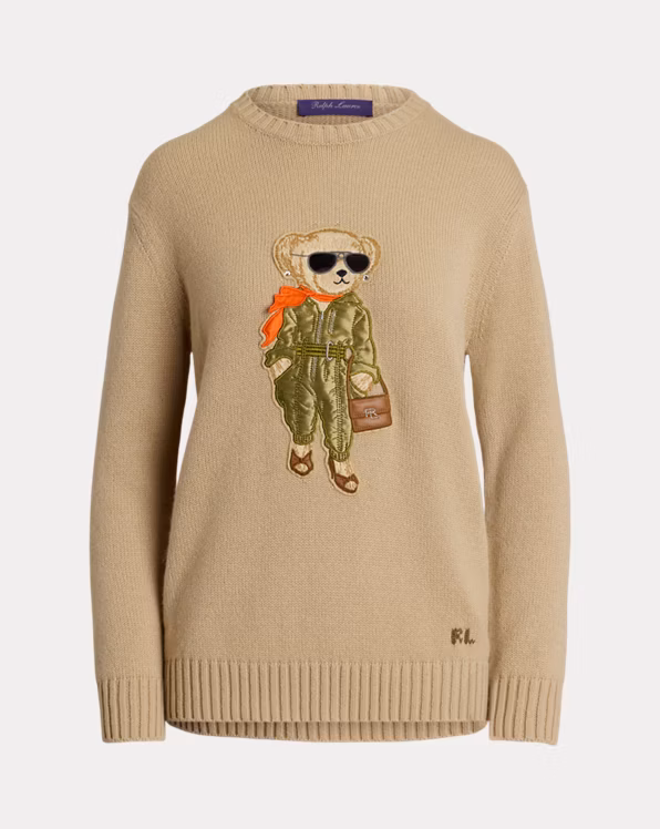 Aviator Polo Bear Cashmere Jumper