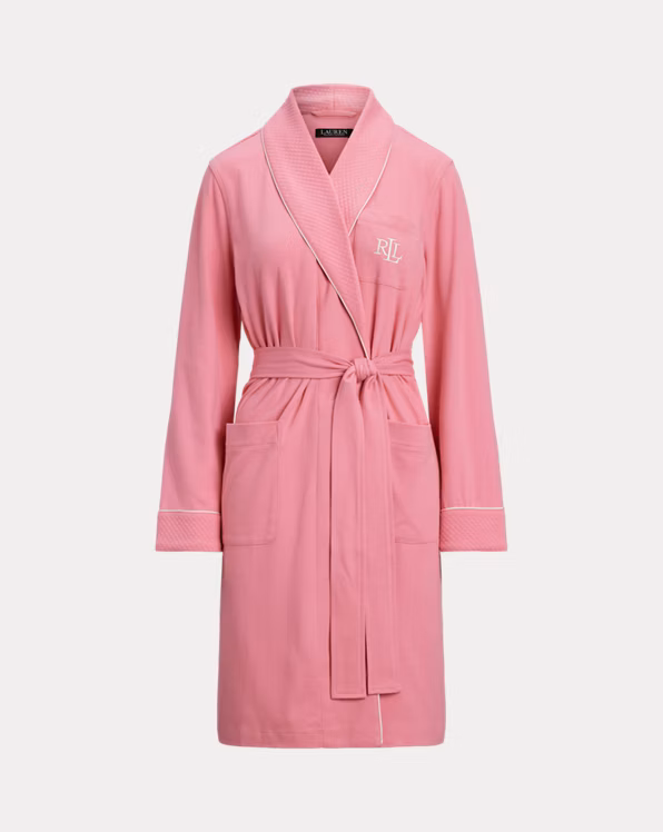 Interlock Quilted Shawl-Collar Robe