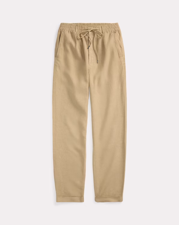 Lateef Slim Tapered Fit Linen Trouser