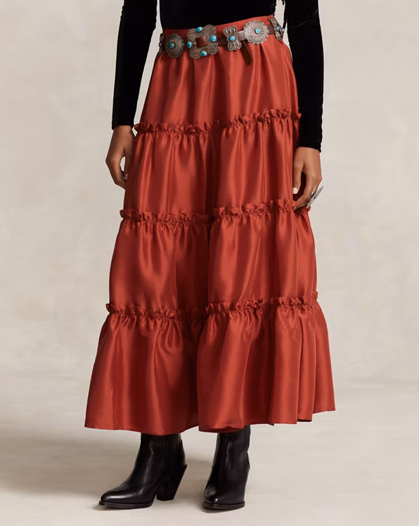 PRL x Naiomi Glasses Silk Maxiskirt