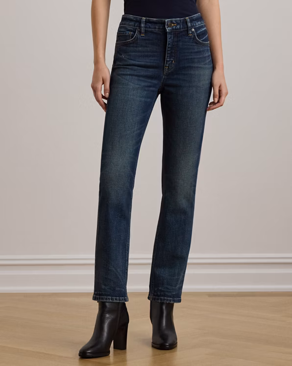 High-Rise Straight Ankle Jean