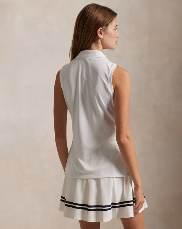 Classic Fit Sleeveless Polo Shirt