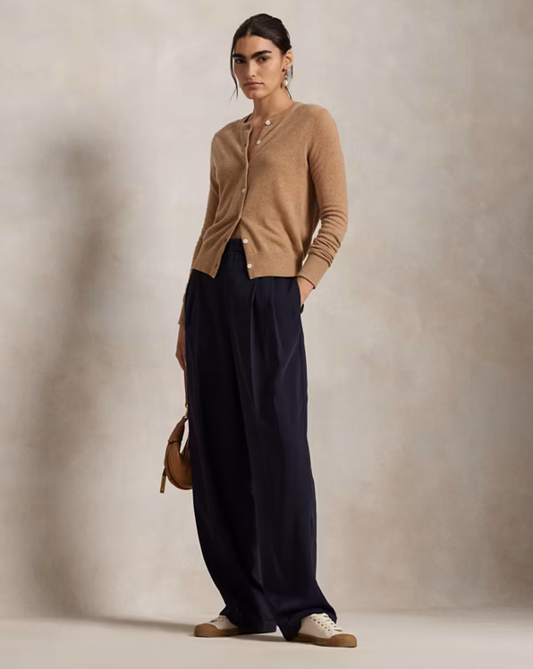 Cashmere Crewneck Cardigan