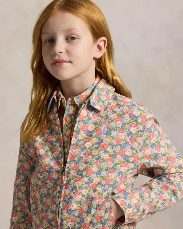 Floral Linen-Cotton Jacket