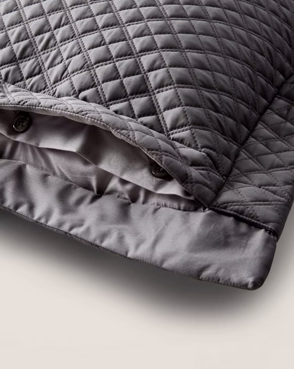 Argyle Quilted Sateen Sham