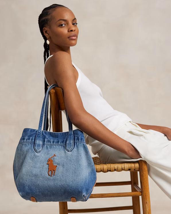 Big Pony Denim Medium Bellport Tote